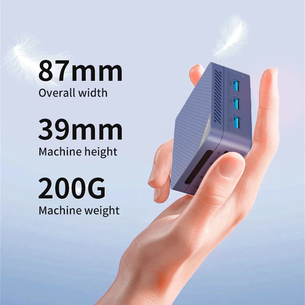 MLLSE G2 Pro Mini PC Intel Twin Lake N150 Processor LPDDR5 12GB RAM 512GB SSD WiFi 5 BT5.0 Win11 Mini Desktop Computer