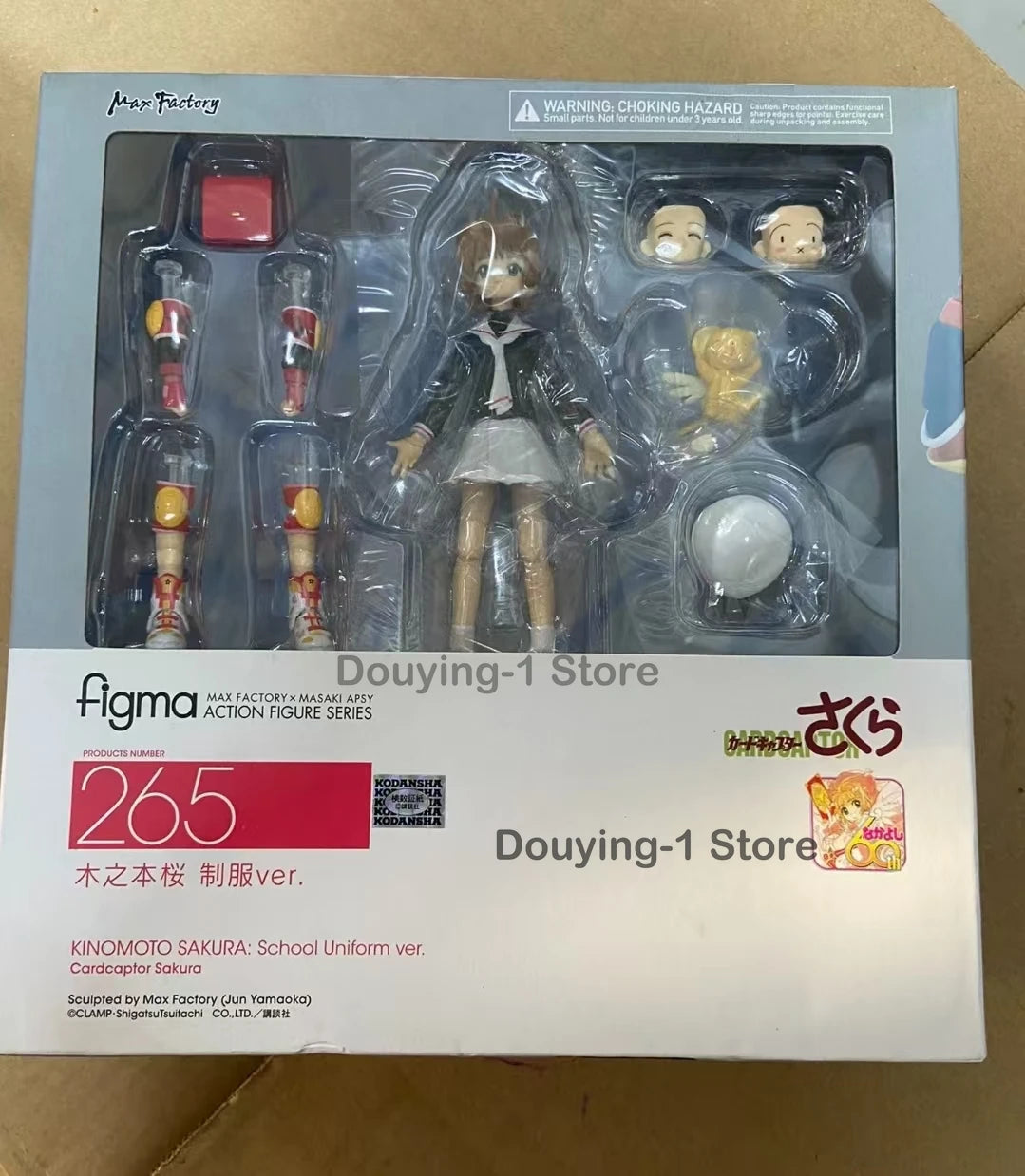 In Stock Original Figma 265 KINOMOTO SAKURA Magic Card  Anime Figure Collection Model Gift