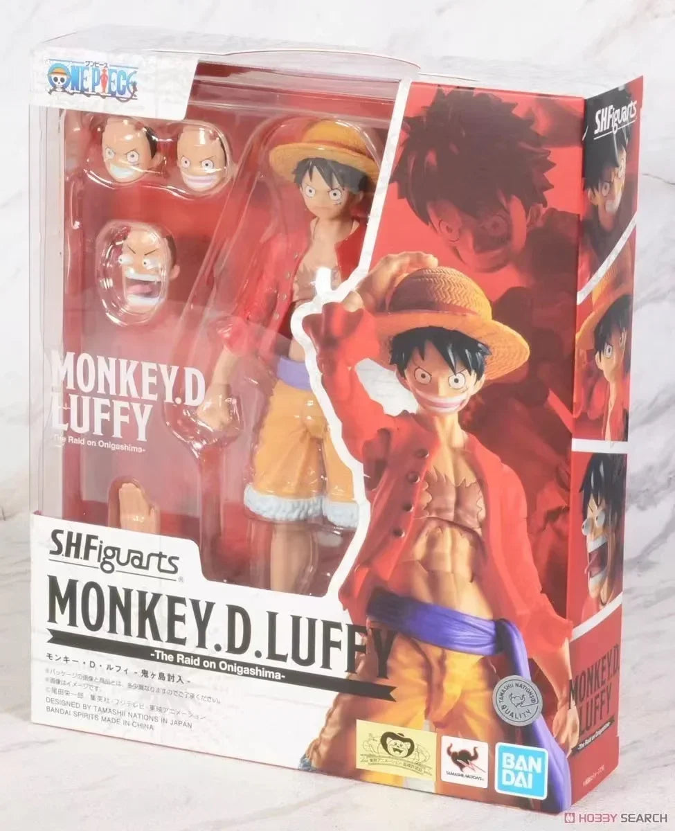 Bandai Original S.H.Figuarts SHF ONE PIECE EUSTASS.KID Luffy Law Anime Action Figure Finished Model Kit Toy Gifts for Children