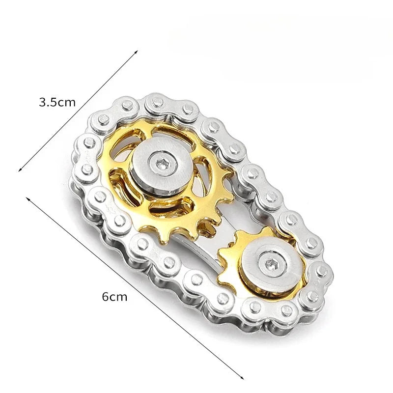 Metall-Fidget-Spinner, Schreibtischspielzeug, Stressabbau-Zahnräder, Handspinner für Erwachsene, Schreibtischdekoration, Wohnkultur, Stressabbau, Entspannung