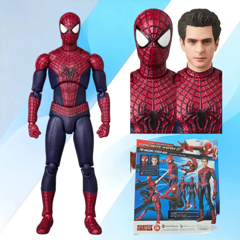 Original Medicom Toy Mafex 248 The Amazing Spider-Man 2 No.248 Spider-Man Garfield Spiderman In Stock Anime Action Collection