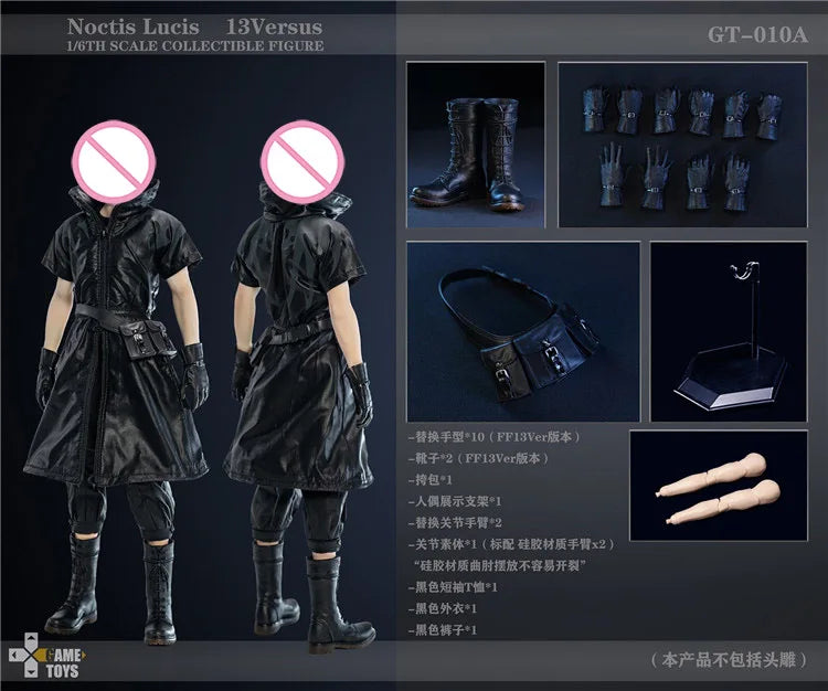 In Stock Original GAME TOYS GT-010 GT-010A 1/6 Scale Noctis Lucis Anime Action Figures Full Set Model Toys for Fans Collection