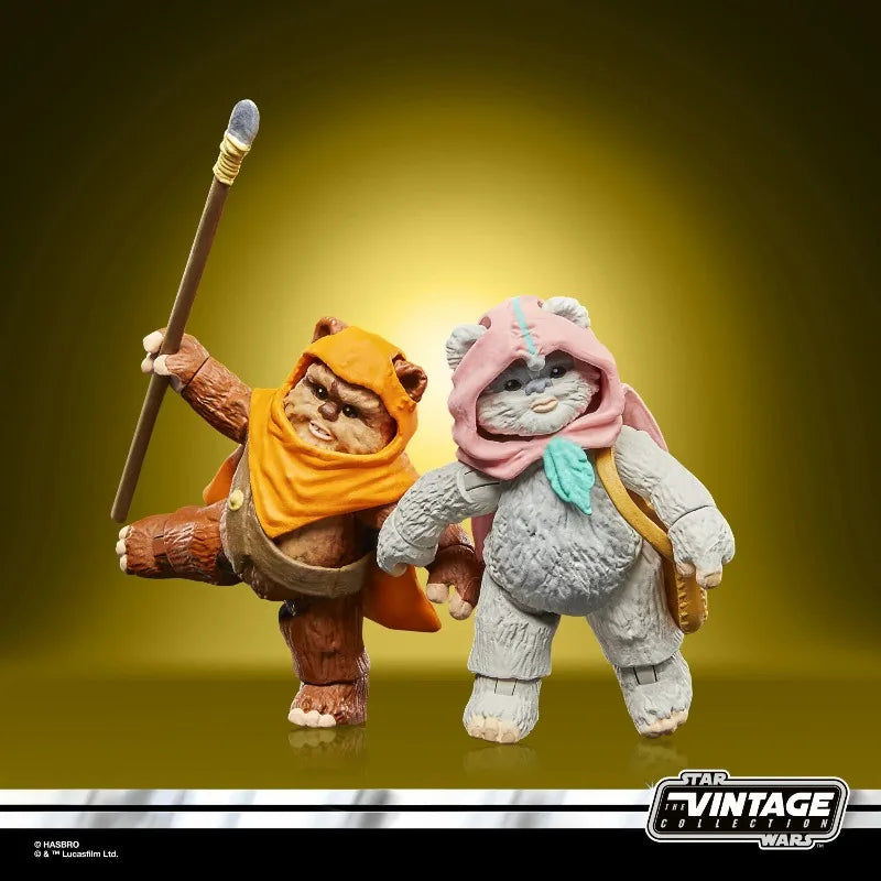 Hasbro Genuine Limited Edition Star Wars Vintage Collection 3.75 Inch Ewoks Action Figure Toys For Boys Girls Gift Model