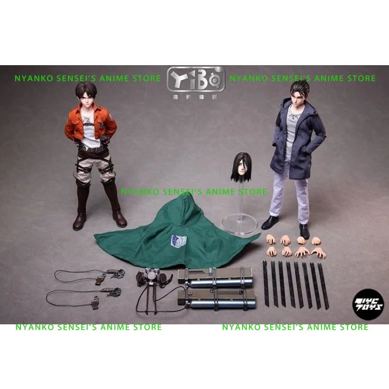 In Stock YIBO Toys Eren Attack on Titan YB-R2014 1/6 Action Figure Anime Model Trendy Toys Desktop Doll Gift Collectibles