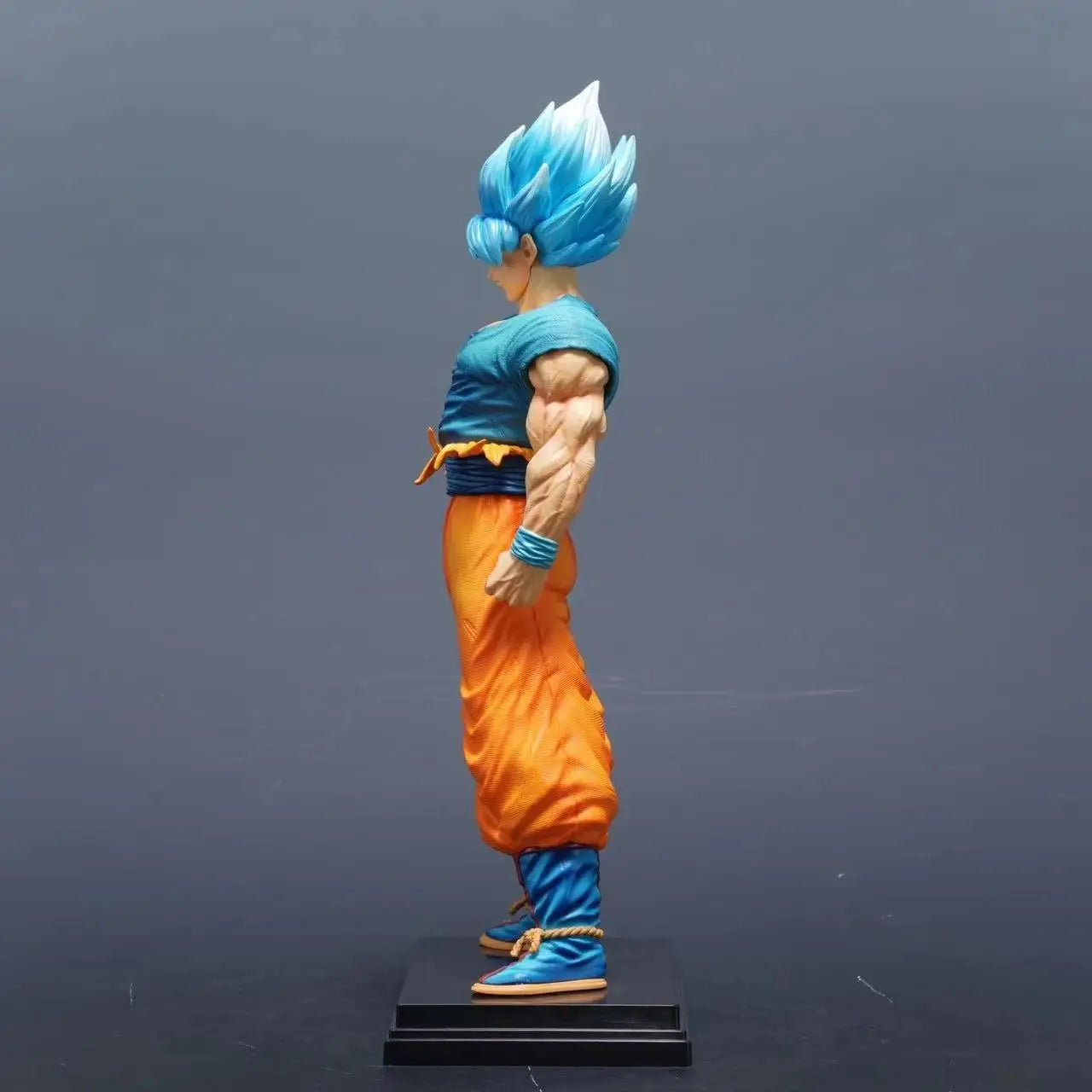 Dragon Ball Z Son Goku Figur Austauschbare Köpfe Super Saiyajin Blau Goku Actionfiguren PVC Statue Sammlung Modell Spielzeug Geschenke