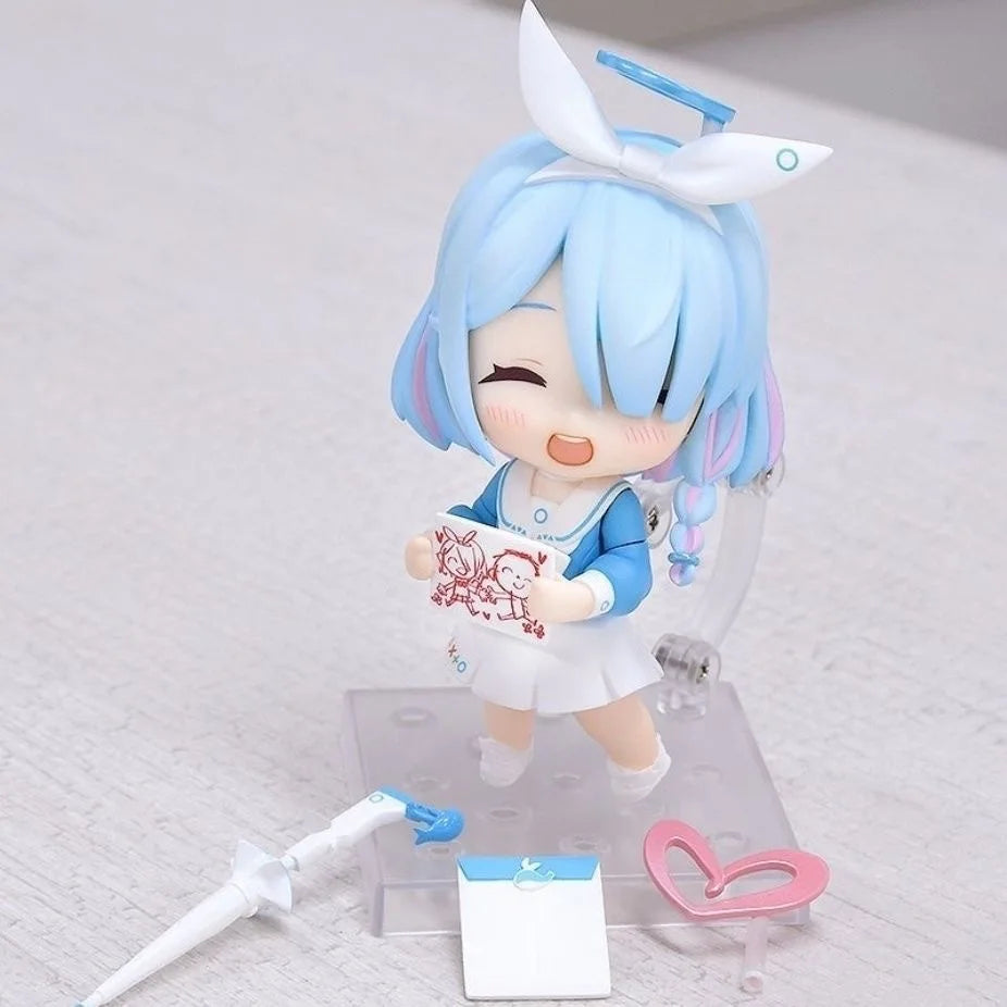10cm Blue Archive Figures Shimoe Koharu Figure A.R.O.N.A. Anime Figurine Q-Version Cute Girl Models Statue Collectible Toys Gift