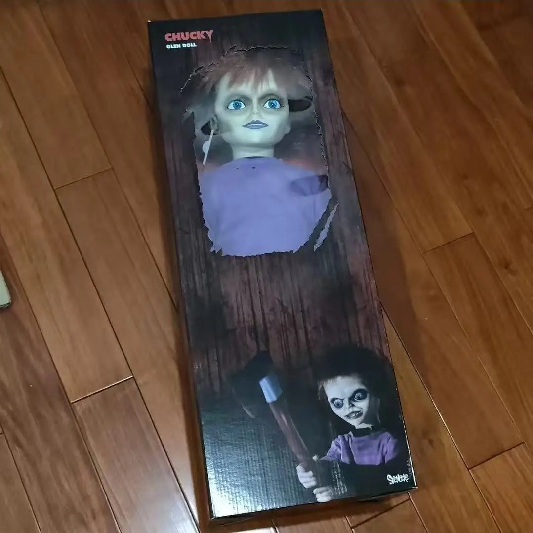 MDS Chucky Child's Play Glen Doll Spirit 24 Inch Interactive Horror Collectible Adult Action Figure Classic Movie Gift Toy YH185