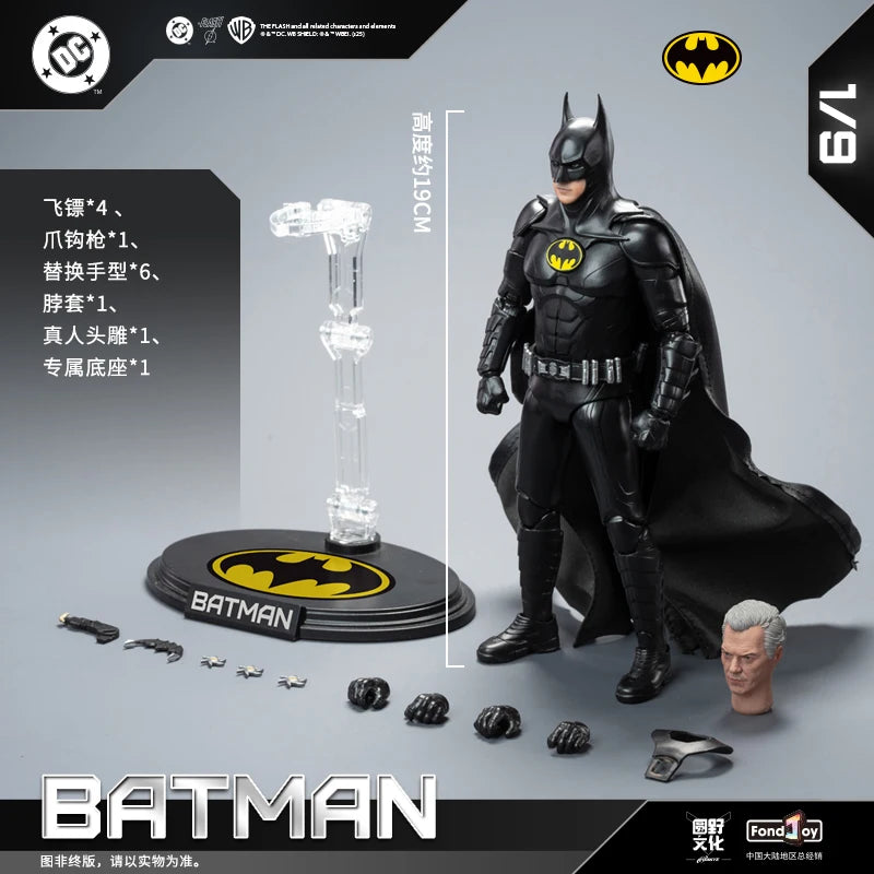FondJoy Keaton Batman Action Figures DC Justice League Anime Figure Articular Mobility 1/9 Model Decor Figure Toys Boy Gift New