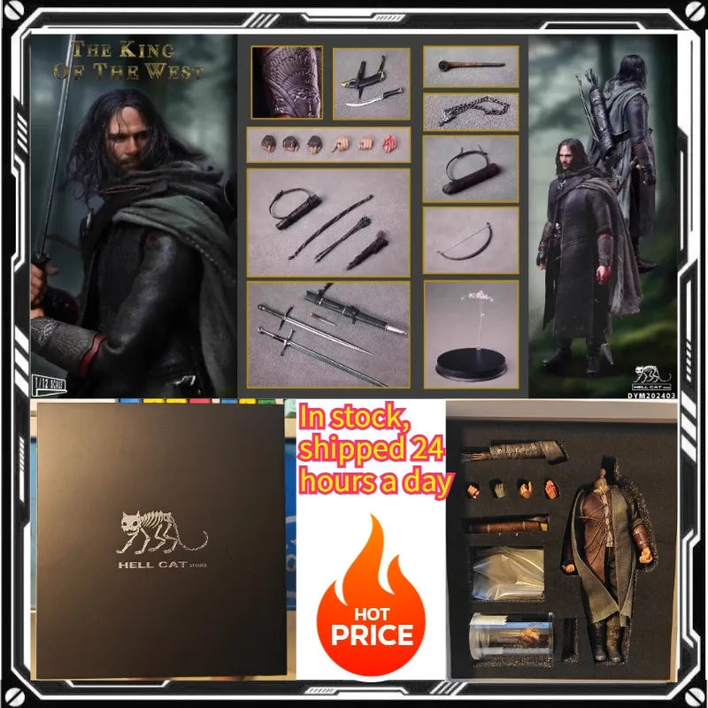 Hellcat 6 Inches 1:12 King of The West King of The West Aragon Doll Model 1/12 Action Doll LR012 Model Toys Collection Gifts
