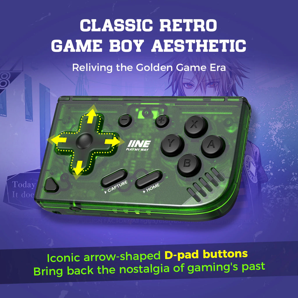 IINE Mini Retro Ananke Controller/ Turbo function & Interchangeable joystick and D-pad & Multi-platform controller & ZL and ZR B