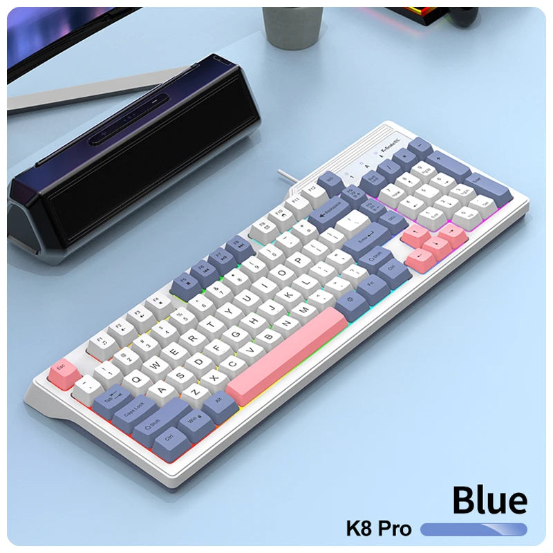 K-snake KM800 Pro kabelgebundenes Gaming-Tastatur- und Maus-Set Desktop-Computer Notebook Home Office beleuchtet USB