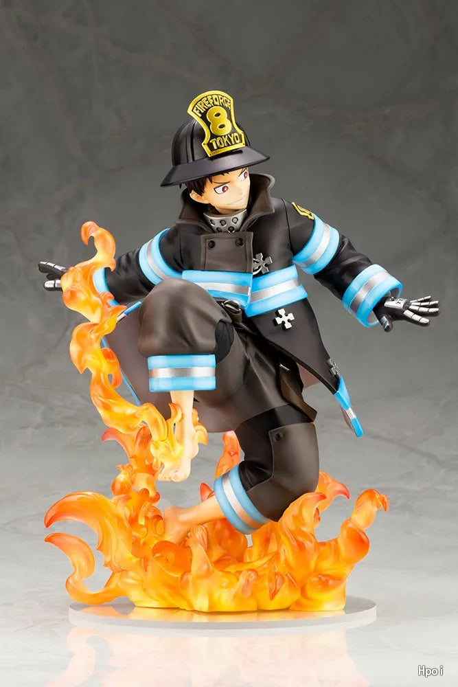 【In Stock】Original KOTOBUKIYA ARTFX J Fire Force Shinra Kusakabe Anime Finished Model Toy Gift