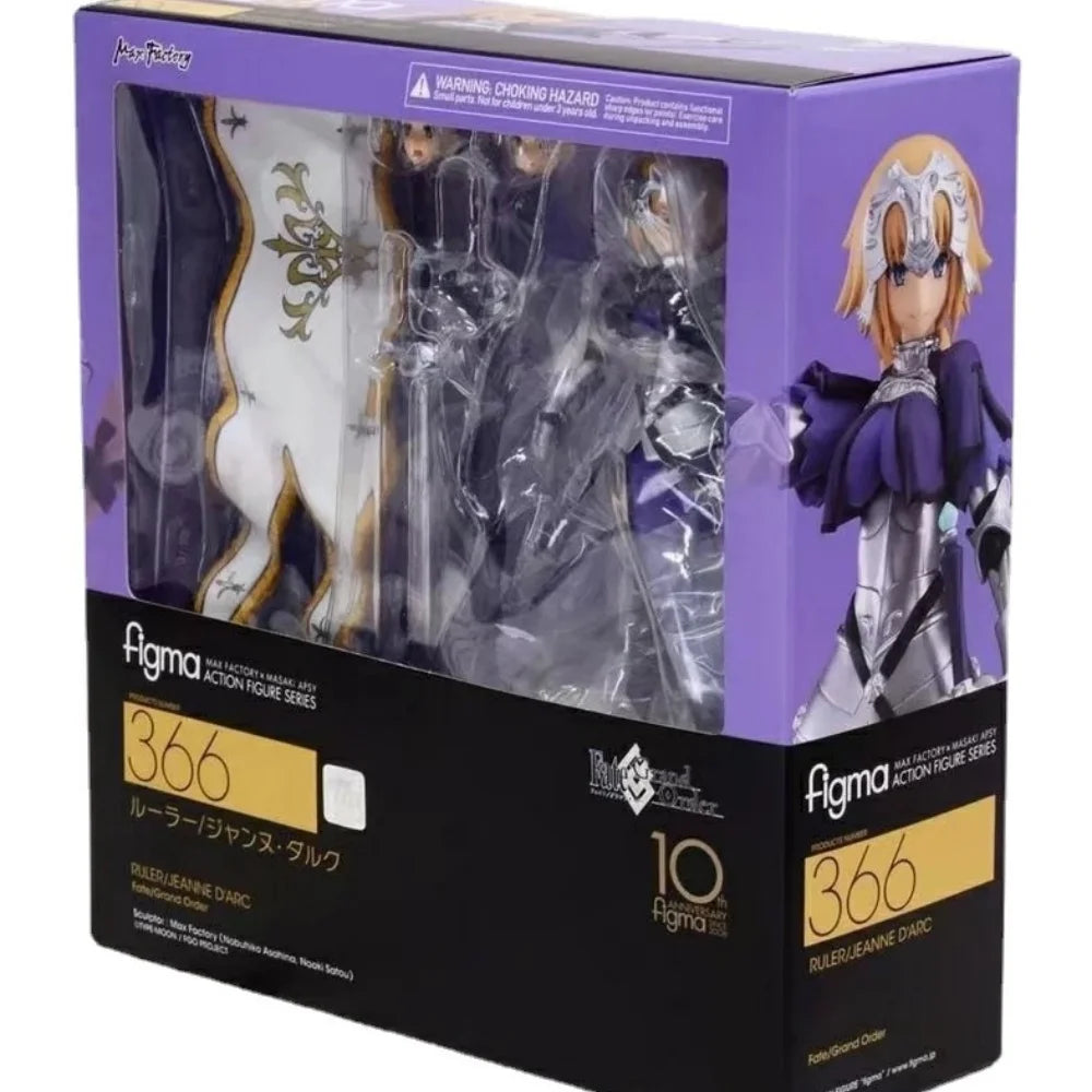 Figma366 Joan of Arc Movable Humanoid Action Figure Fate/Grand Order Ruler Collectible Model Office Figurine Birthday Gift