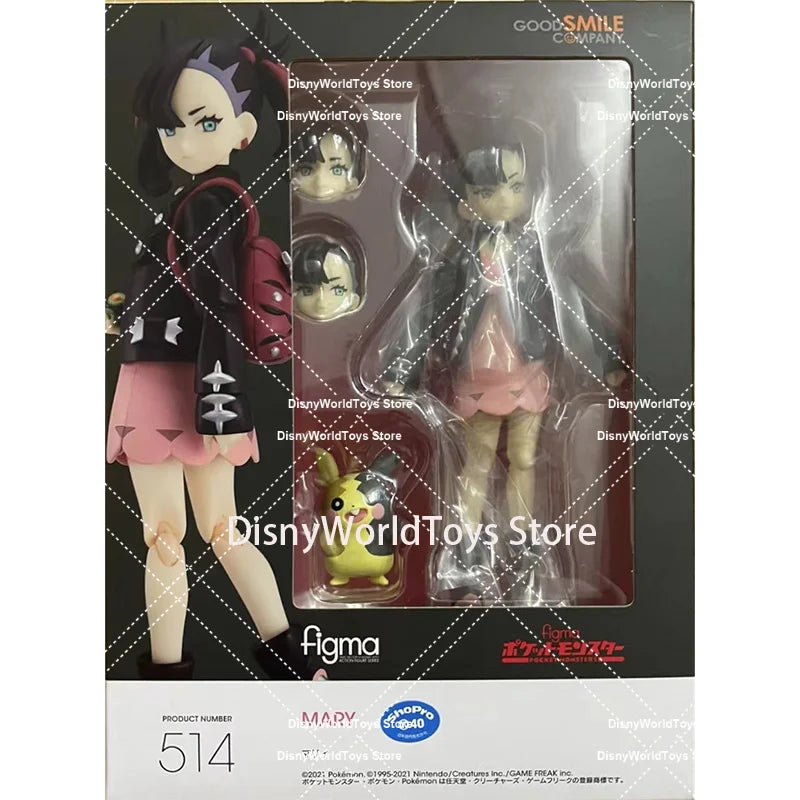 100% Original Figma 514 Pokemon Marnie MARY In Stock Anime Action Collection Figures Model Toys