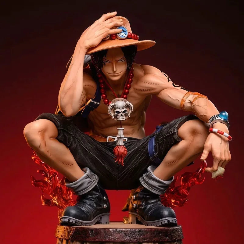 Фигурка One Piece Ace Limited GK - статуетка AO, аниме периферия, модерна играчка, декорация за настолни компютри, идеален подарък за колекционери и фенове.