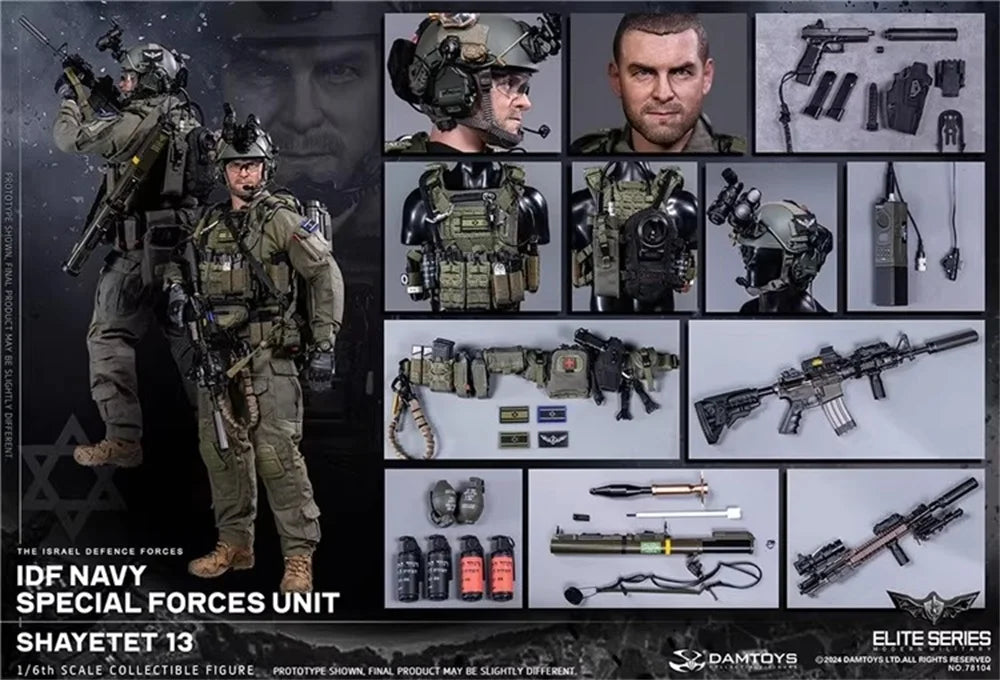 In Stock For Sale 1/6th DAMTOYS DAM 78104 Soldier Doll Full Set Moveable Action Figure Toys Model About 12" For Fans Collect
