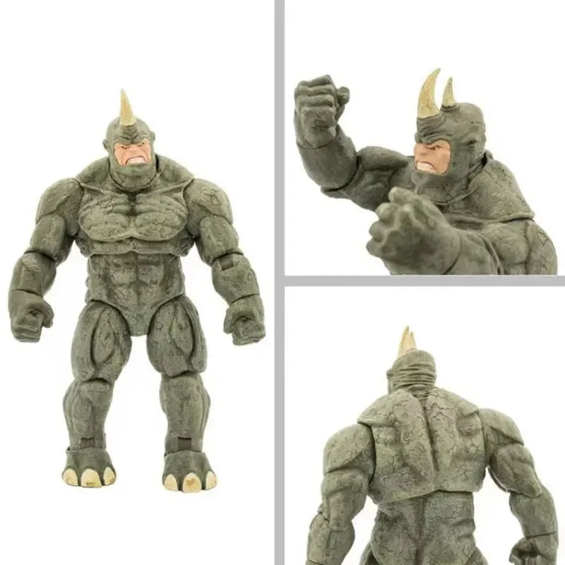 Anime X-Men Avengers villain hero 7inch Rhino joint Movable Action Figure Collectible Model Toy Figures gifts