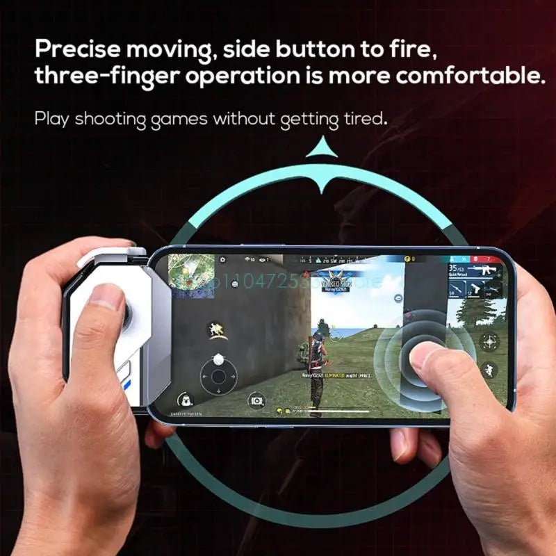 Universal Mobile Game Controller with 5.0 Universal Joystick for Android/iOS Phones, Remappable Buttons & Ergonomic Design