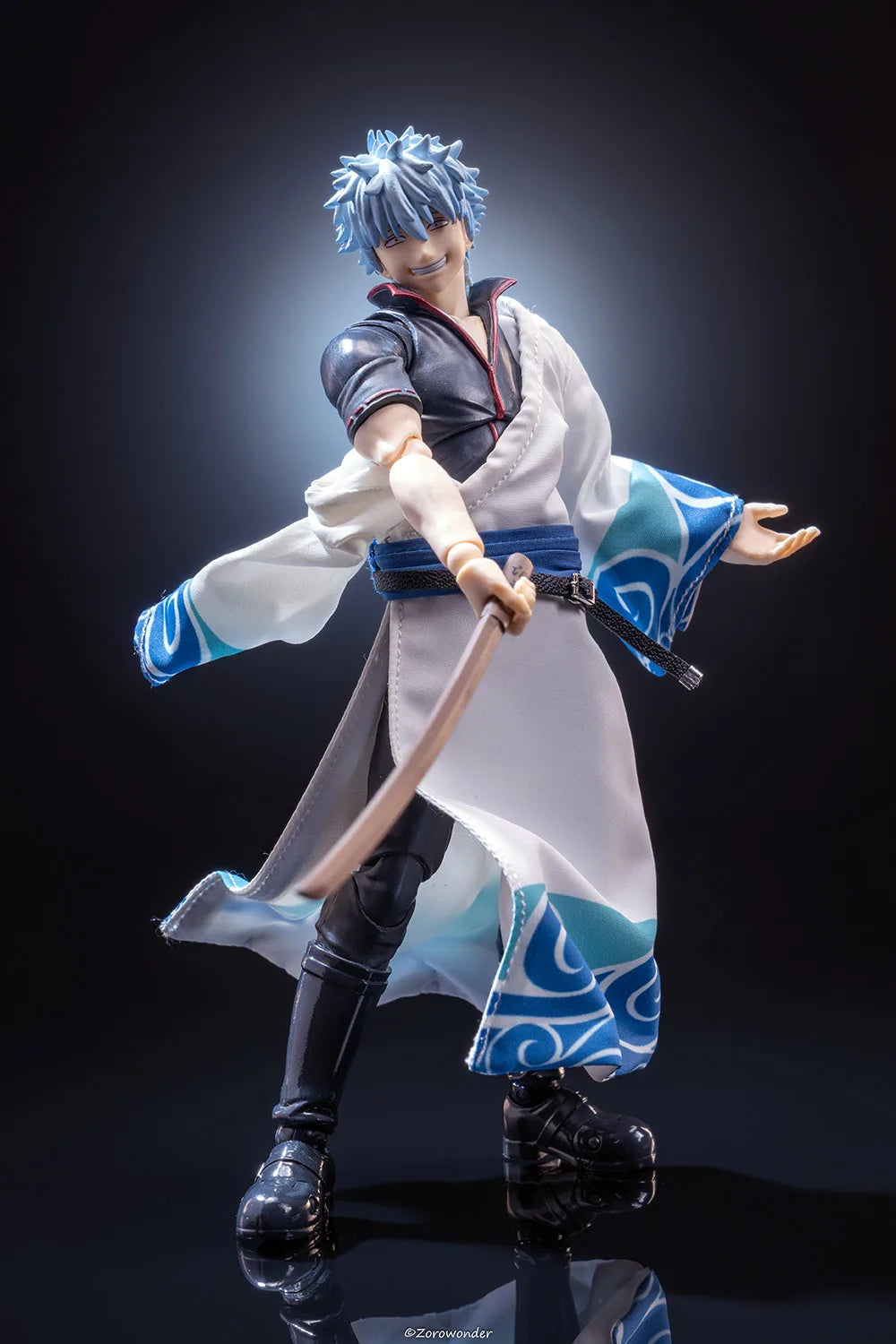【Only Clothes】shf 1/12 Japanese Anime GINTAMA Sakata Gintoki Single Sleeve Robe Clothes for 6-inch Action Figure Model Toys