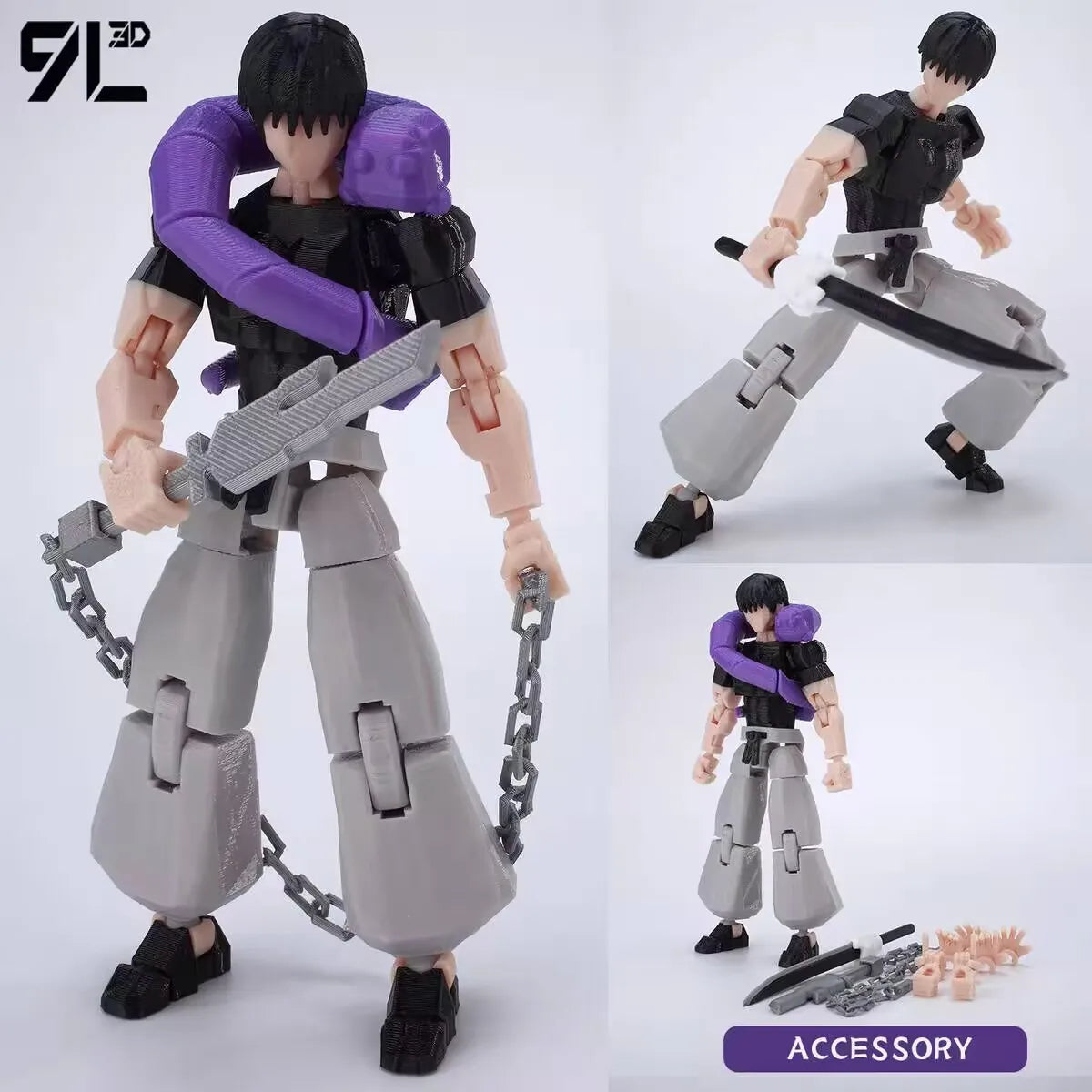 9l3d Lucky13 Gojo Sukuna Jujutsu Fushiguro Toji Gojo Satoru Action Figure Dummy13 T13 Multi-Jointed Collectible Titan13 Toys