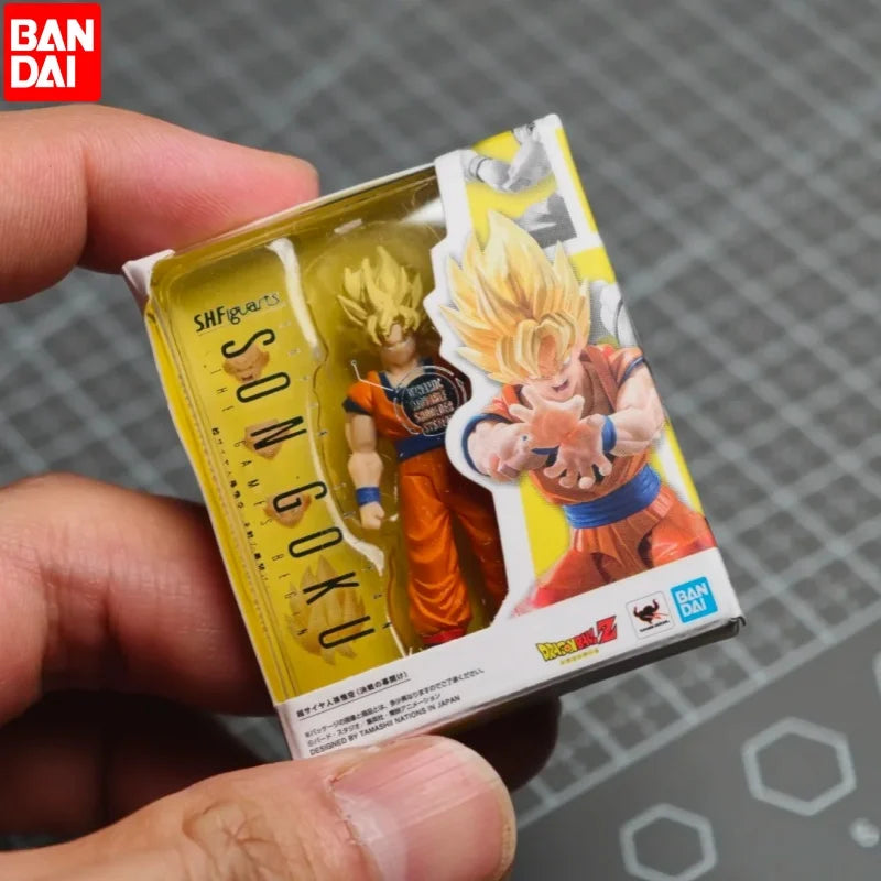 Bandai Dragon Ball S.H.Figuarts Miniature Collection Son Goku Vegeta Gohan Future Trunks Ssj Anime Figures Birthday Toy Gifts