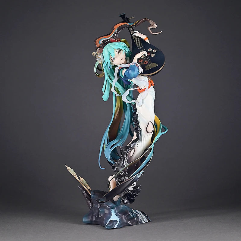 Hatsune Miku Anime Figure - 27cm Tall Elegant Kimono Statue, High Detail Collectible, Beautiful Display Model
