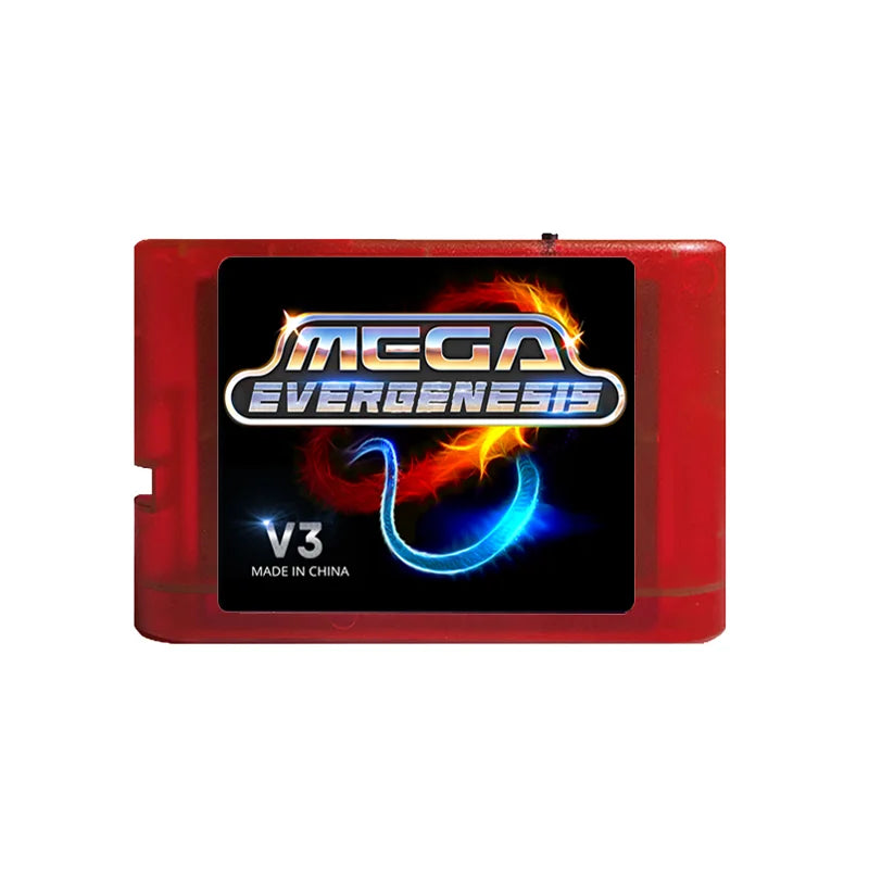 New For MegaDrive Genesis MD V3Pro With 3000 files Optical Drive Emulator MEGAKey Support 32X File Memory Card With 4G TF Card
