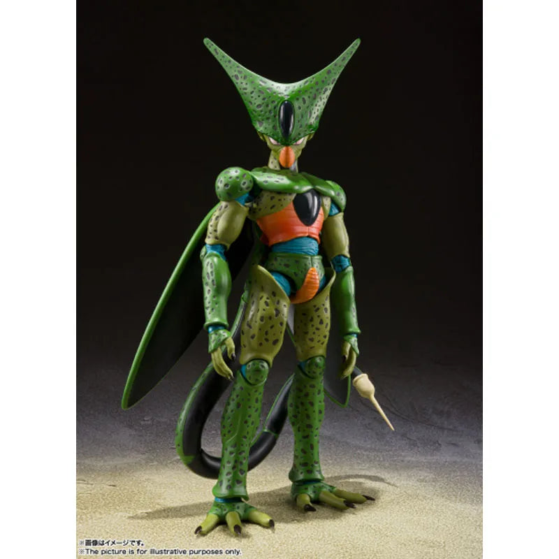 In Stock Genuine Bandai Dragon Ball Z Model Kit SHF Cell First Form Anime Action Figure Collection Finished Model Boy Toys Gifts
