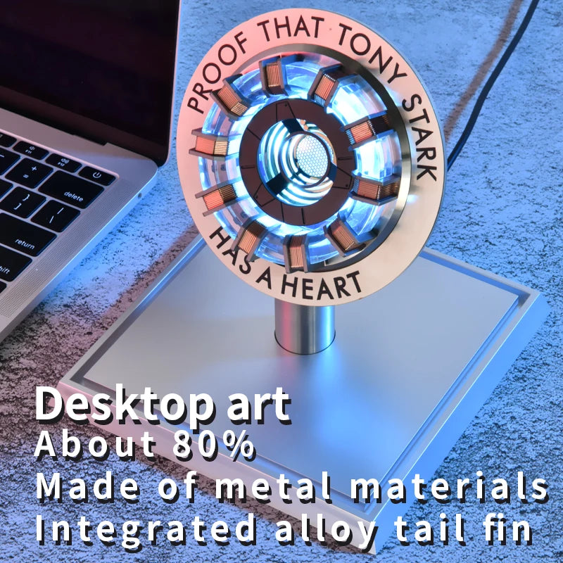 First-generation Mark1 Ark reactor. Mark1 core logo. Core luminous model. Superhero 1:1 cosplay toy, chest lamp, children's gift