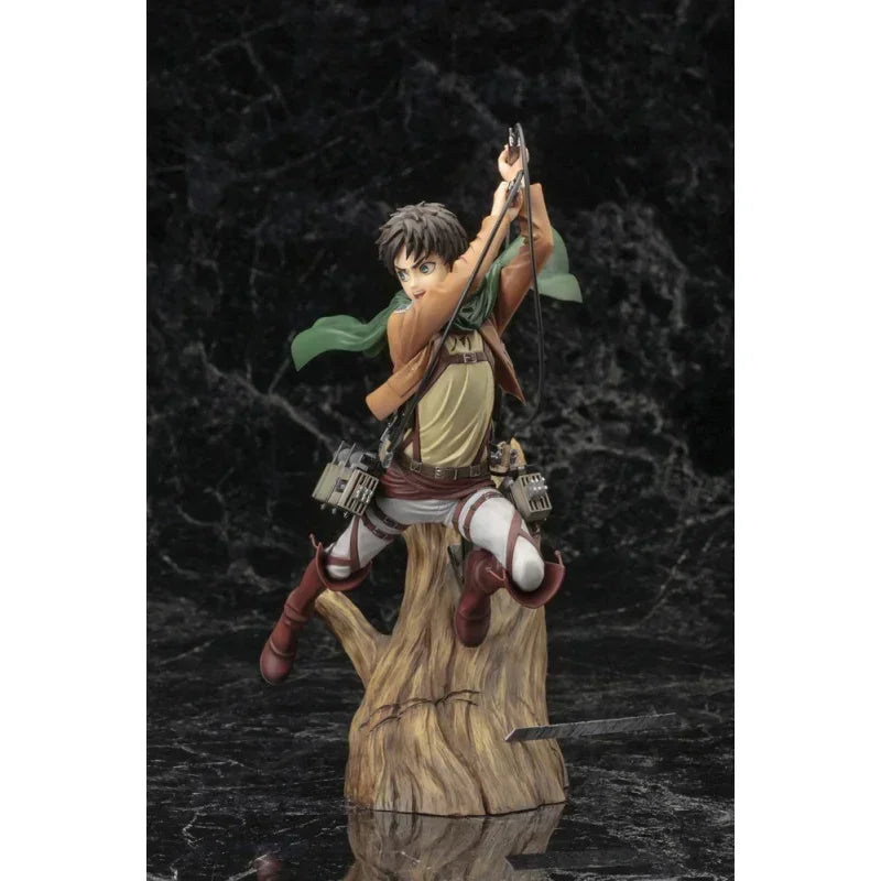 Spot Kotobukiya ARTFX J Eren Yeager Original Anime Figure Attack on Titan Figurine Collection Model Toy