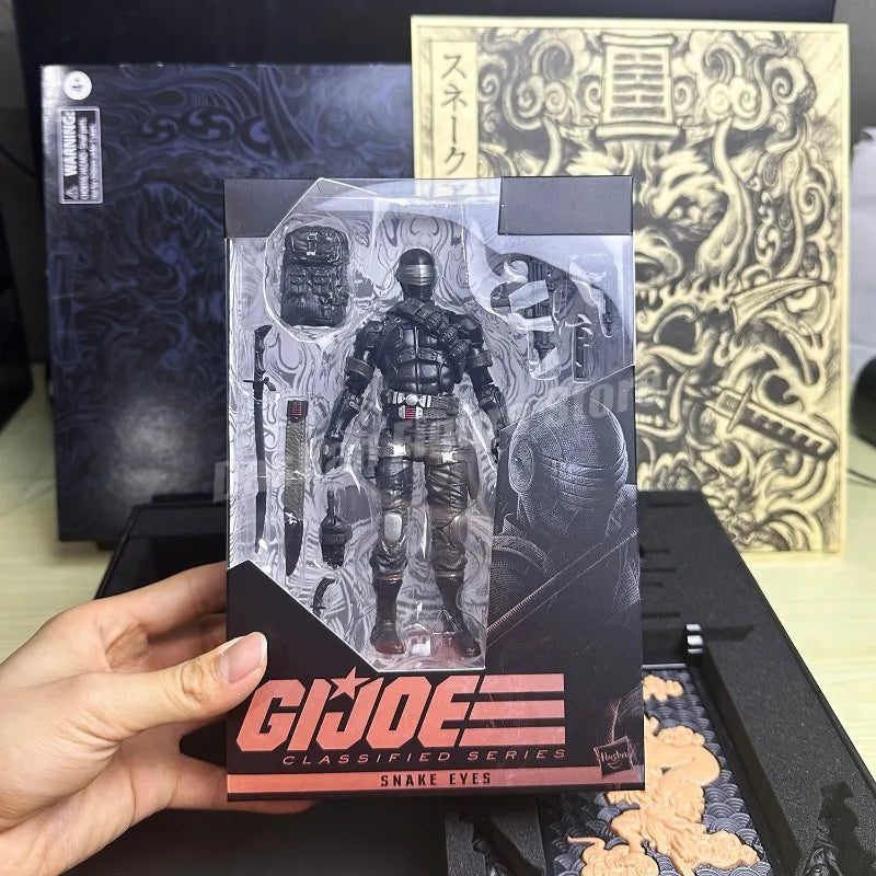 G.I. Joe Classified Series Snake Eyes Deluxe Action Figure Collection GIJoe Snake Cobra Commander Movable Figurine Model Toys