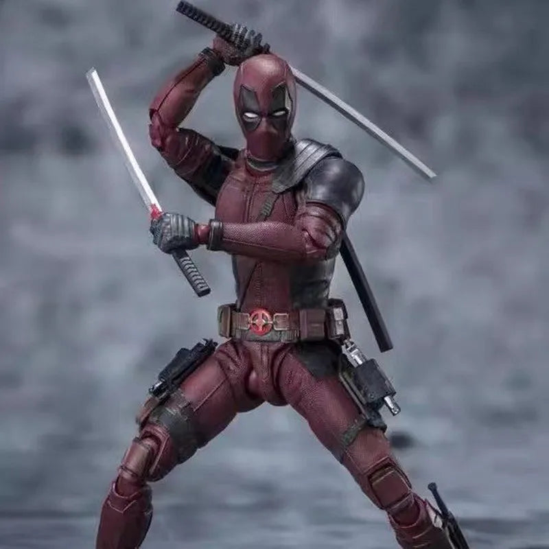 Deadpool Actionfigur Deadpool &amp; Wolverine SHFiguarts Gemeinsam beweglich New Mutants Wilson Comics SHF Modell Filmspielzeug für Kinder Geschenk