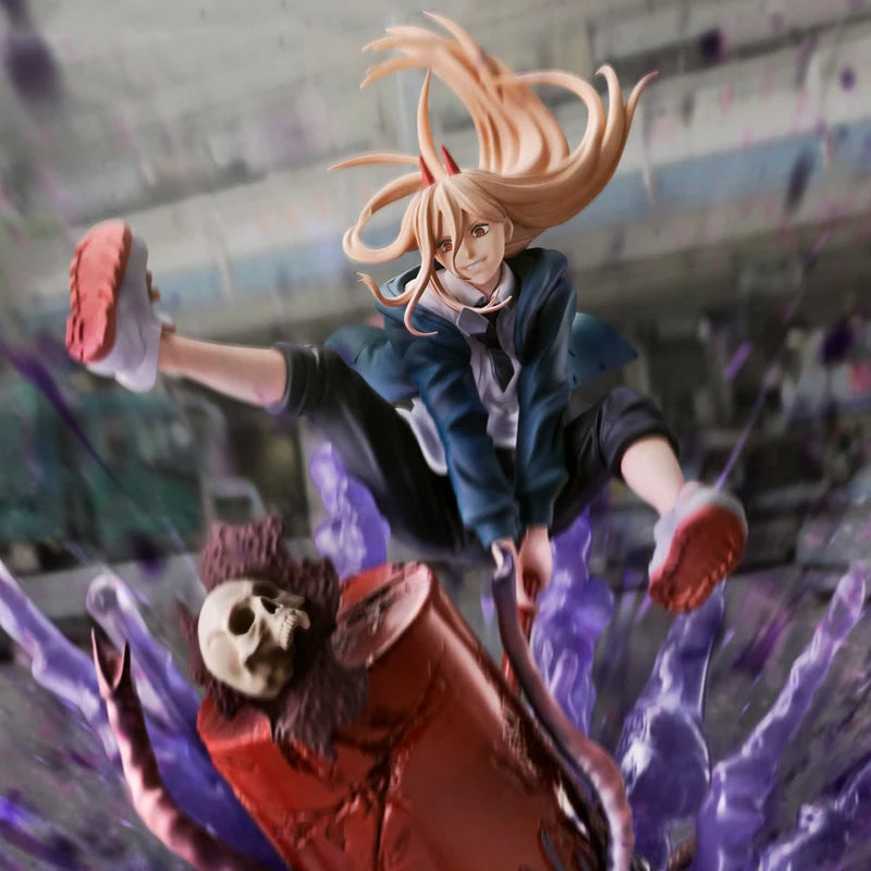 Genuine Original Figuarts ZERO Power Chainsaw Man Anime Figure PVC 23CM Collectible Model Dolls Statuette Toys Ornament Gift