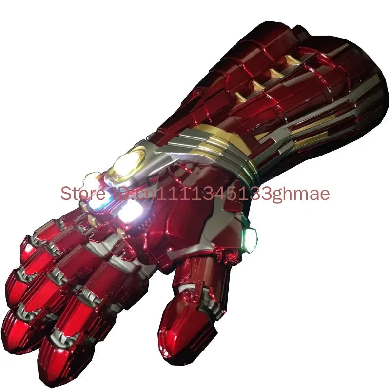 Avengers 4 Full Metal Wearable Nano Infinity Gauntlet Hulk Edition Collectible Toy Figure Snap Finish Action Hand Figure for