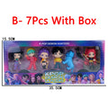Q Version K-pop Girls Set Box Action Figure PVC Toy Derpys Rumi Mira Zoey Saja Boys Sussy Figurine Doll Fans Gift Childen Gift