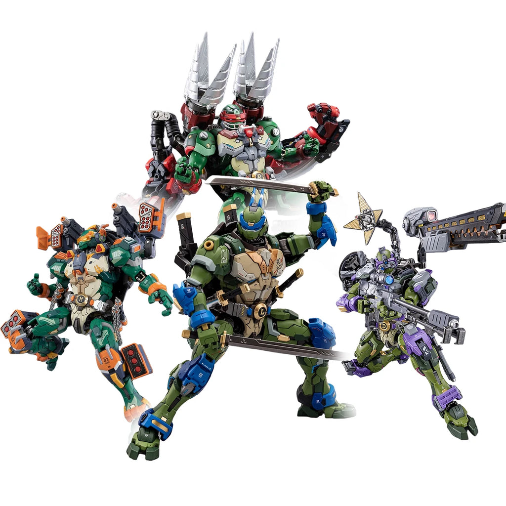 HIPLAY HEATBOYS Mecha Alloy Armor TMNT 4-Turtle Action Figure