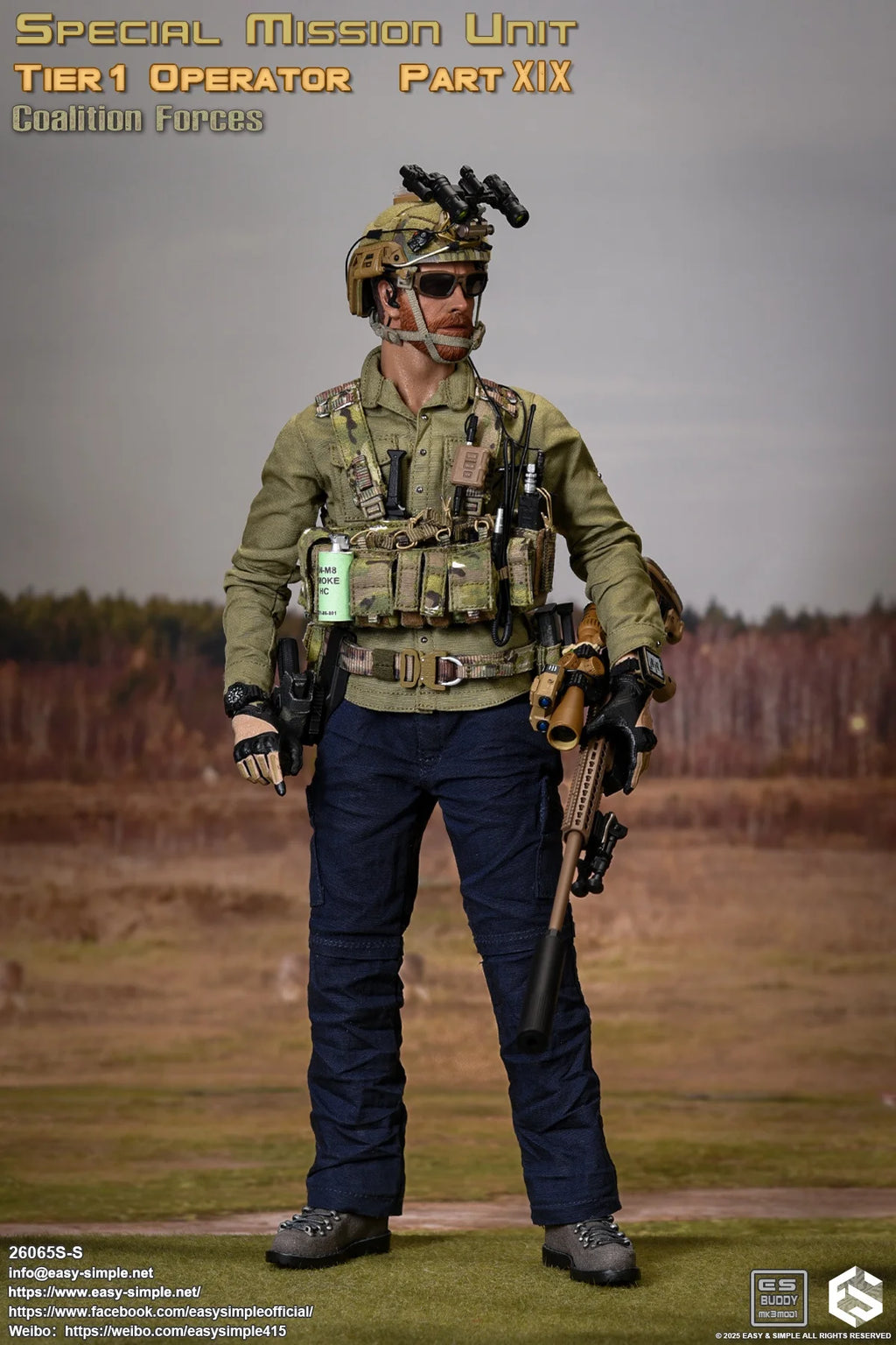 EASY&SIMPLE ES 1:6 26065SS SAS Coalition Forces Soldier Action Figure