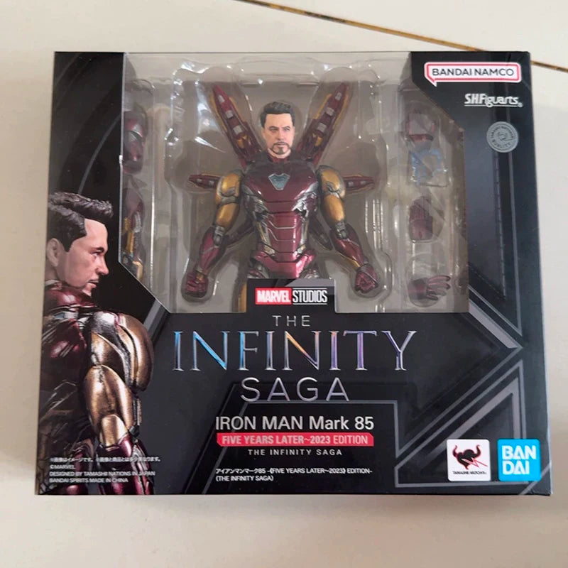 Bandai S.H.Figuarts Iron Man Mark 85 5th 2023 Edition (The Infinity Saga) Action Figure Collectible Toy Gift
