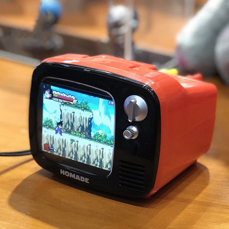 Nostalgic 3.5-inch TV mini portable TV three-shot retro TV Android game console TV