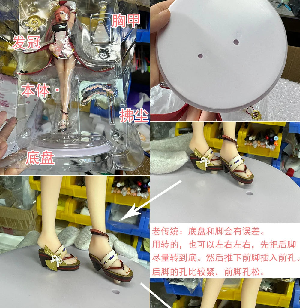 26CM Genshin Impact Figure Yae Miko Anime Figures Girl Anime Peripheral Statue Collectible Customized Model Desk Decor Gift