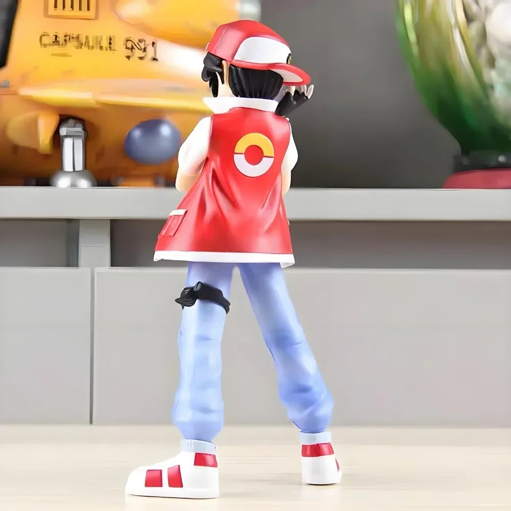 8cm Anime Pokemon Figur Ash Ketchum Figurine Rot Action Figure Pvc Sammlung Modell Spielzeug Geschenke