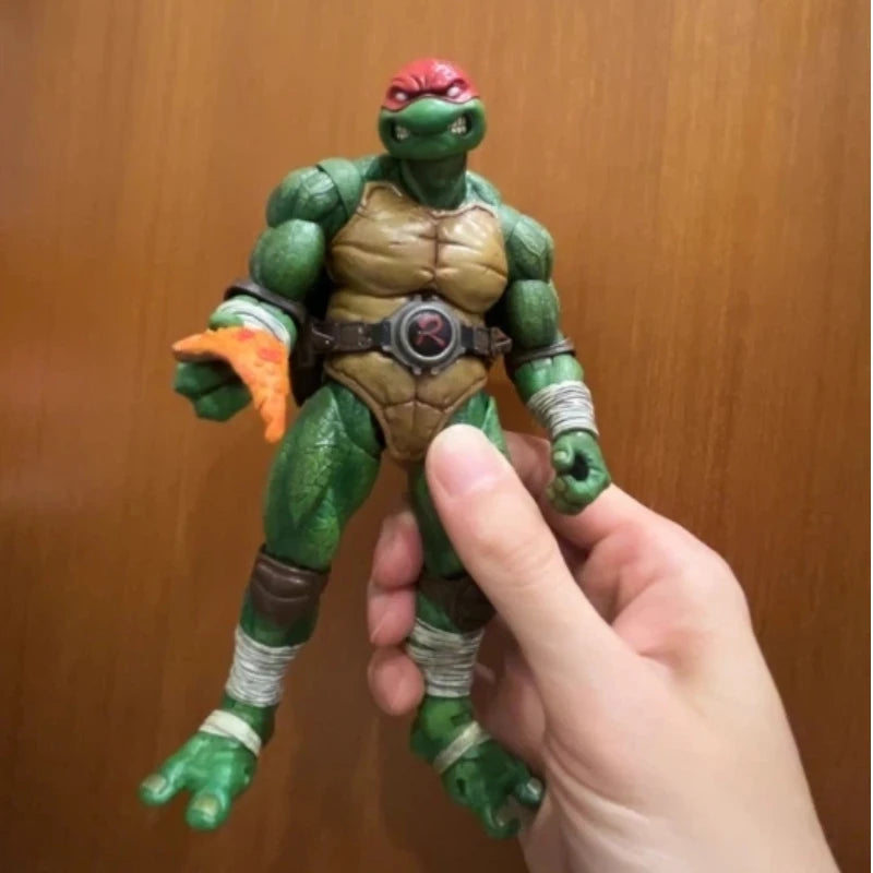 Original Lingjihun 1/12 Ninja Raphael Leonardo Action Figure Pvc Figurine Collect Hobby Toy Christmas Gift  Anime Fans In Stock