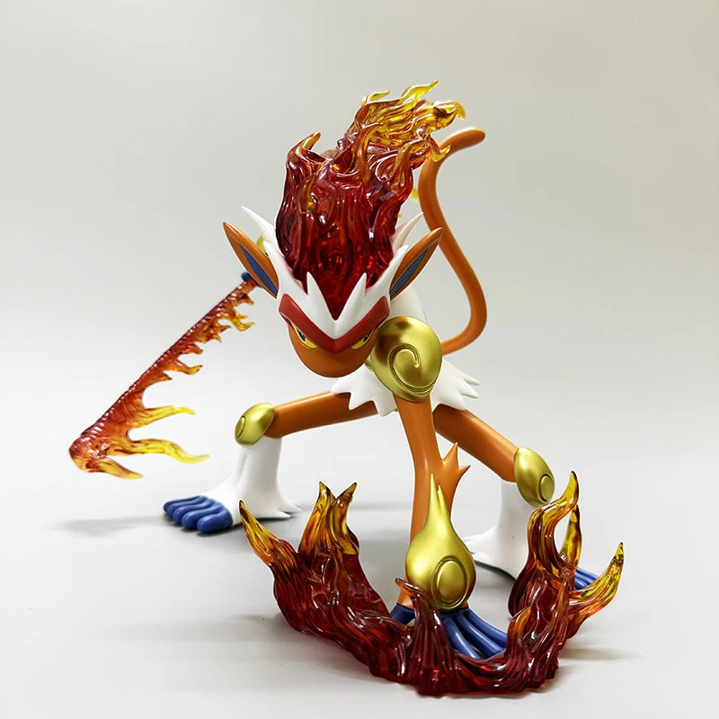 Нов Pokemon Infernape Gk Стереоскопичен Атлас Фигурка Колекционерски PVC Модел Играчки Анимационен Декор Фигурка Детски Подарък за Рожден Ден