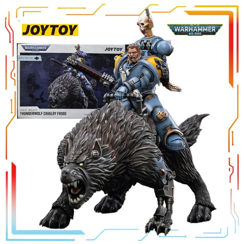 Genuine Spot Goods JOYTOY Original Warhammer 40K Series Space Wolves Anime Figure Model Toys Collectible Model Gifts for Boys
