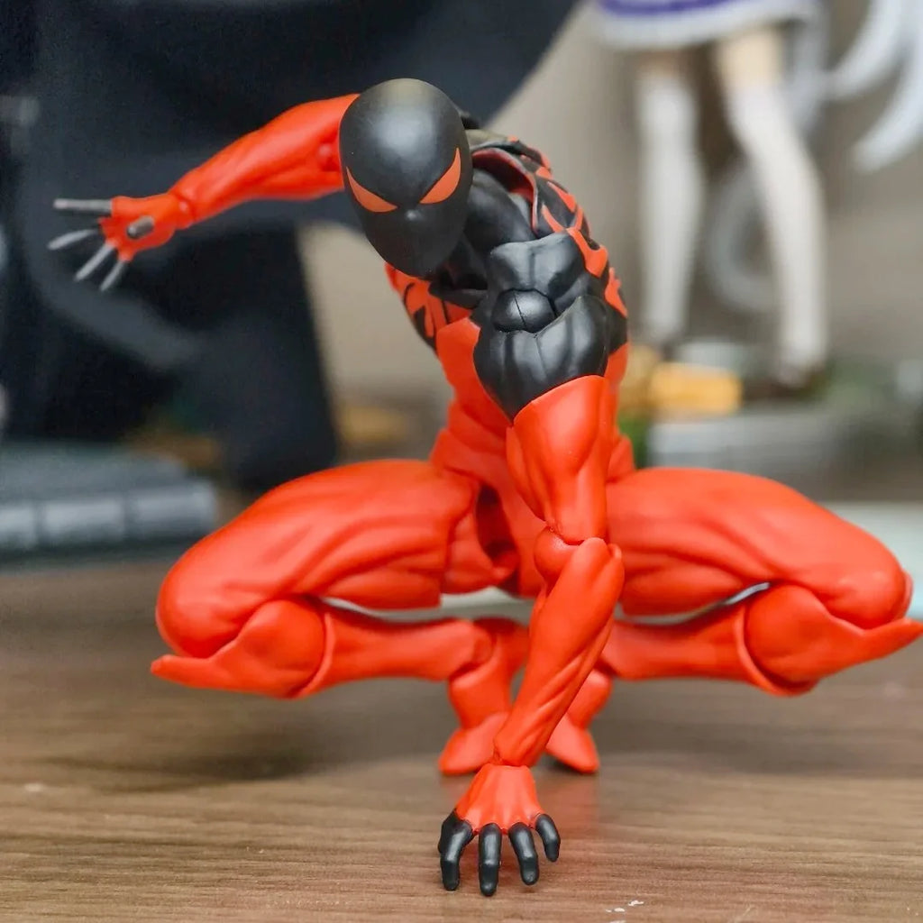 Играчки за бъркотия Спайдърмен Симбиот Кайн Messtoys На склад Спайдърмен Червен и черен костюм Паяк Аниме Фигурка Детски подаръци за рожден ден