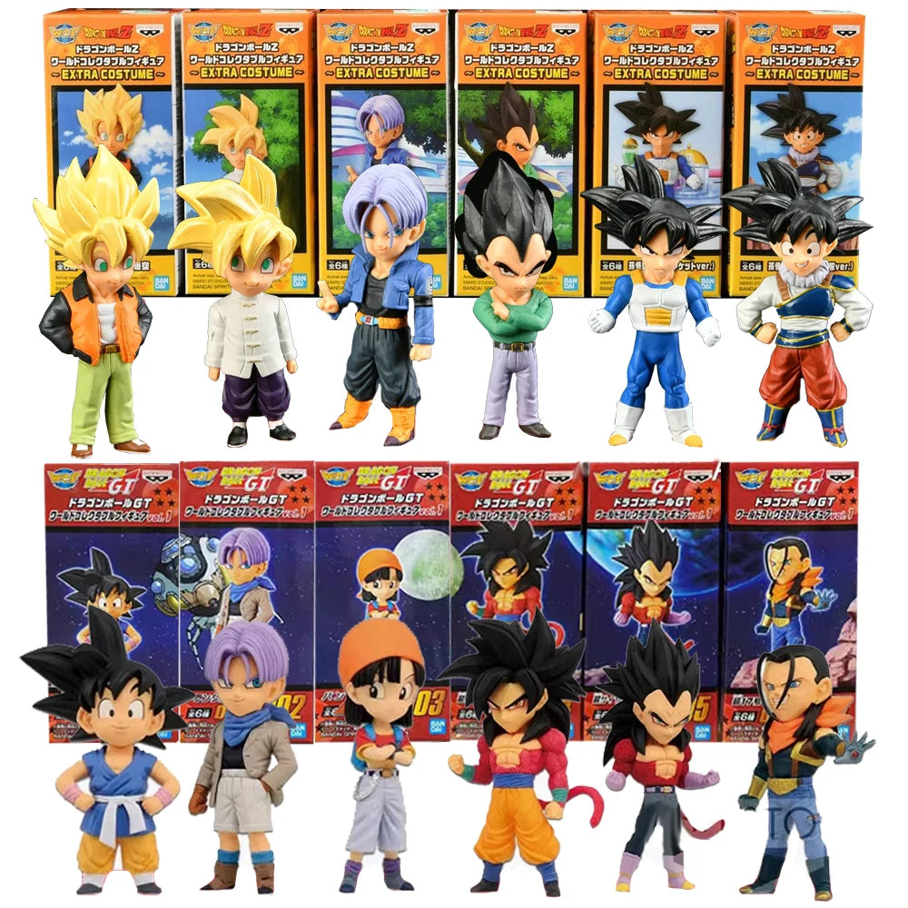 Dragon Ball Z Super Saiyan Son Goku Anime Figure Son Gohan Vegeta Broly Piccolo Majin Buu Set Action Figurine Model Gifts Toy