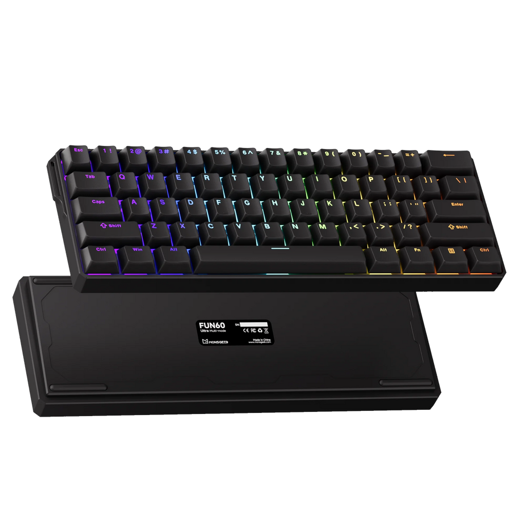 Akko MonsGeek FUN60 Ultra Mechanische Gaming-Tastatur Magnetschalter 60 % Rapid Trigger 8K HE/TMR Custom Aluminium-Tastatur Gamer