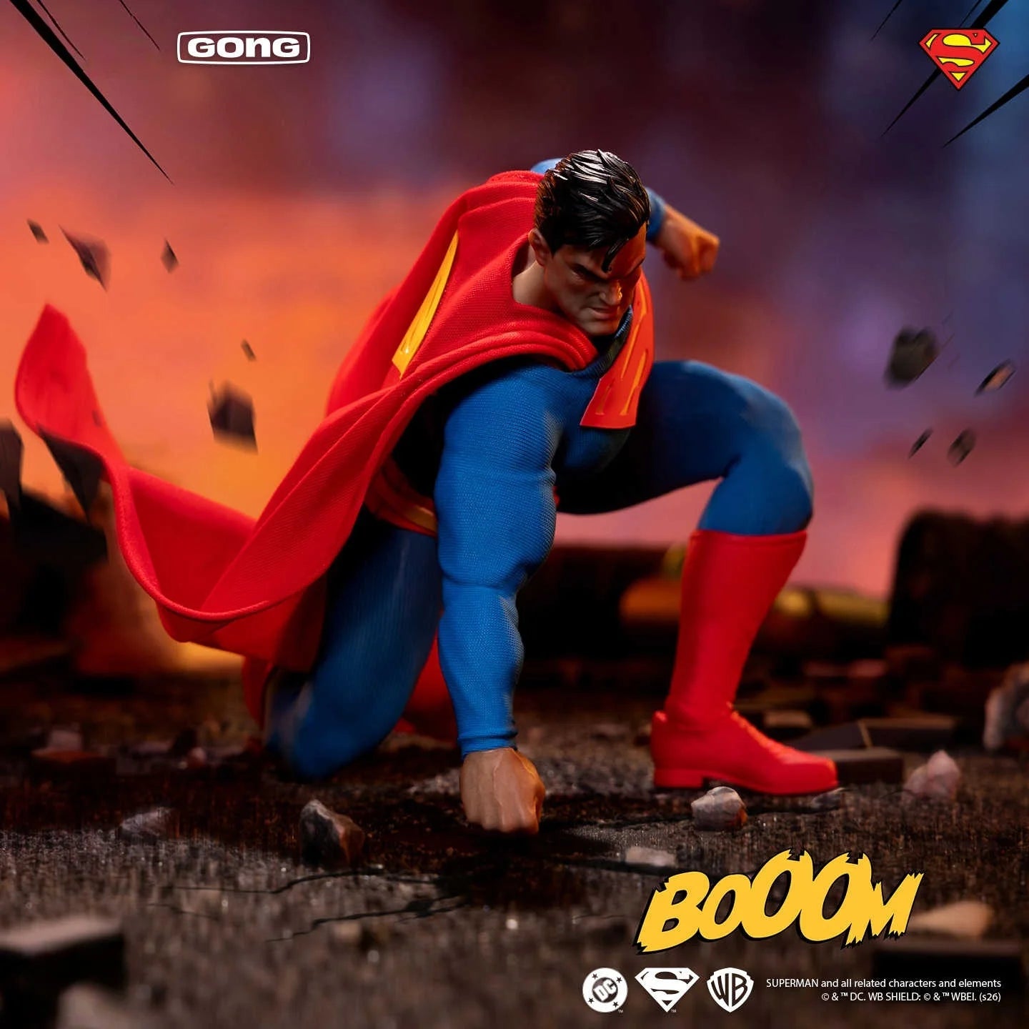 Genuine 1/16 GONE Batman Hush Series Superman Action Figure Articulated Joints Cloth Outfit High Detail Collectible Model Toy