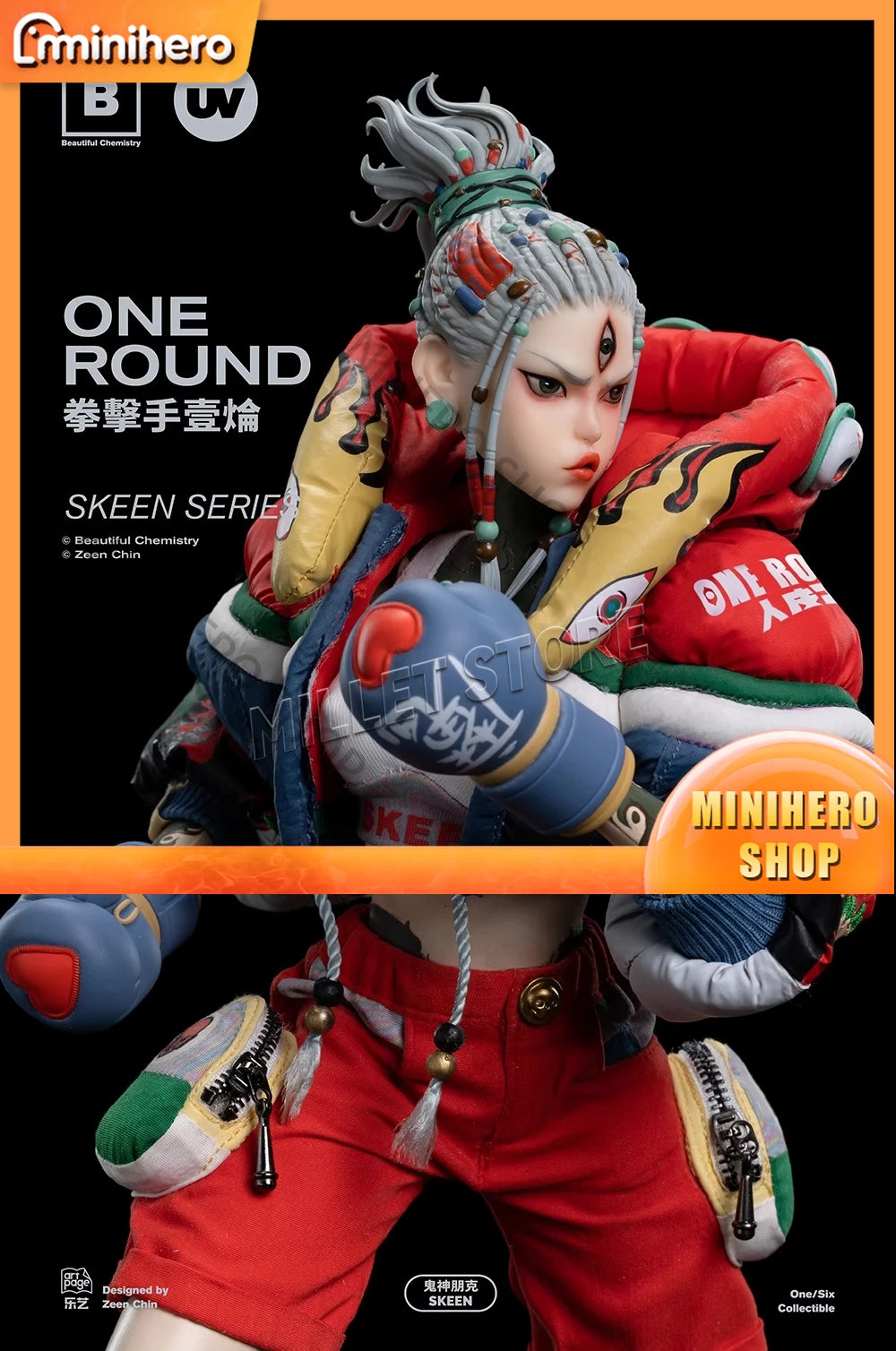 In Stock Underverse Ghost Punk Boxer UV202405 1/6 Scale 12 Inch Mobile Action Figure Doll Full Set Robot Model Toy