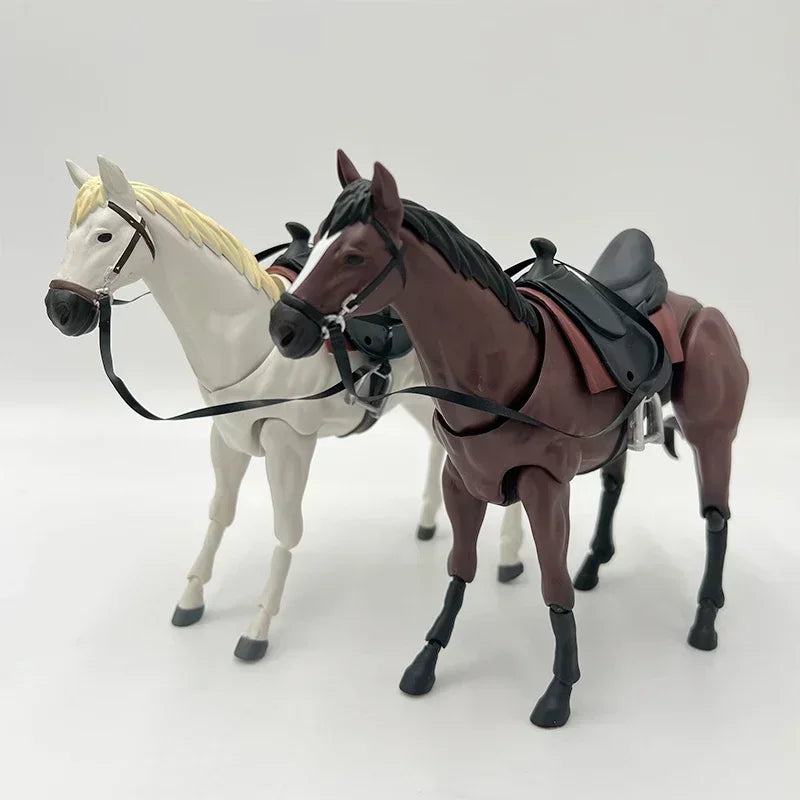 16cm #490 Figma Max Factory Anime Figure figma Horse ver.2 White/Brown Action Figure Adult PVC Collectible Model Doll Toys Gifts